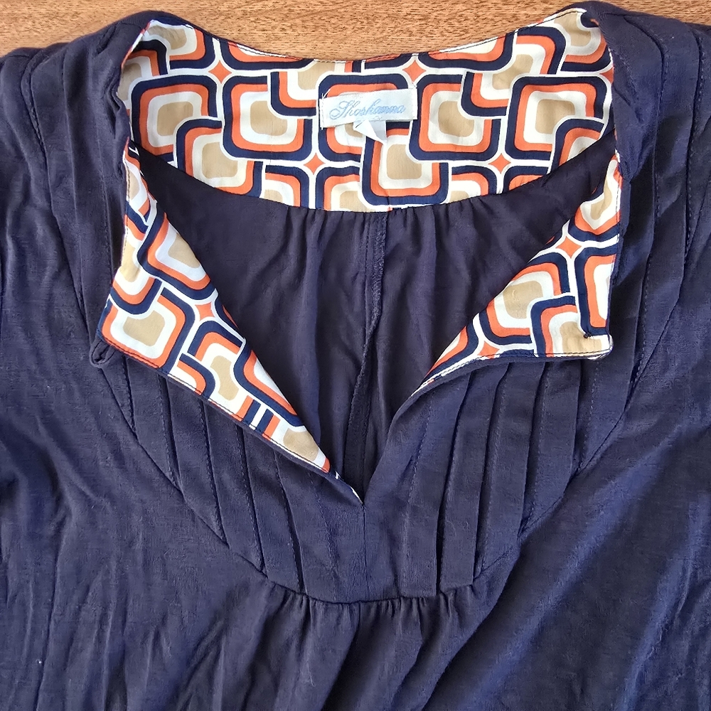 Shoshanna Long Sleeve Navy Blue Dress Size Small - Picture 7 of 8